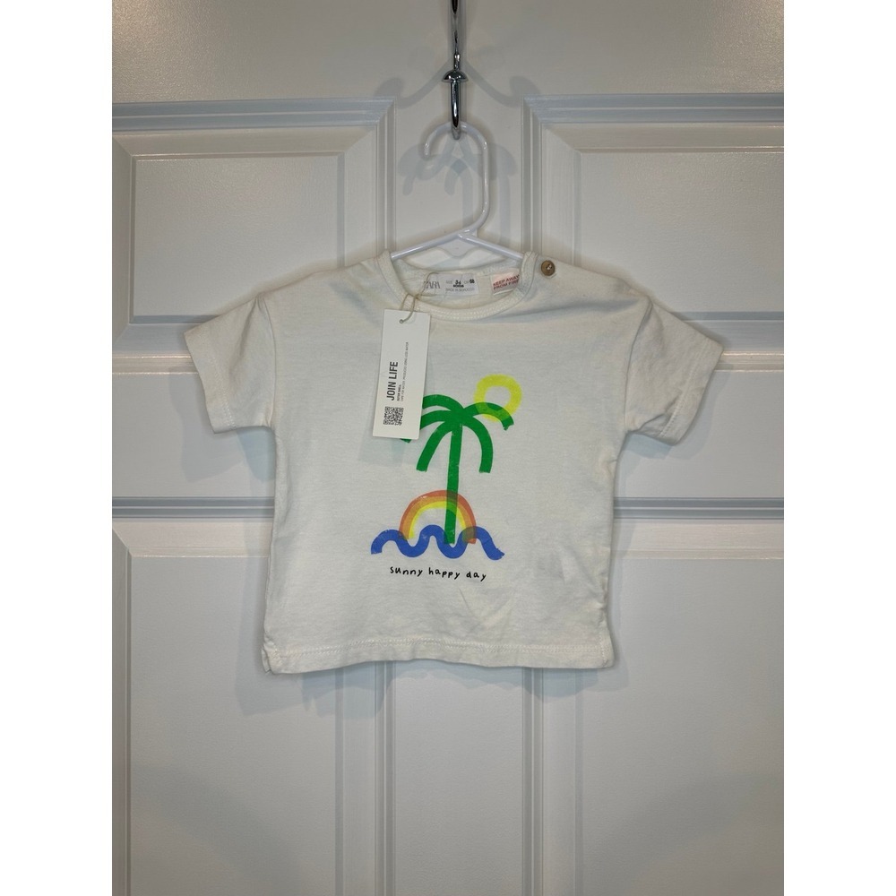 Zara Boys Tee Sizeโ 3-6 months NWT